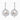 Dangle Drop Earrings with Fresh Water Pearl